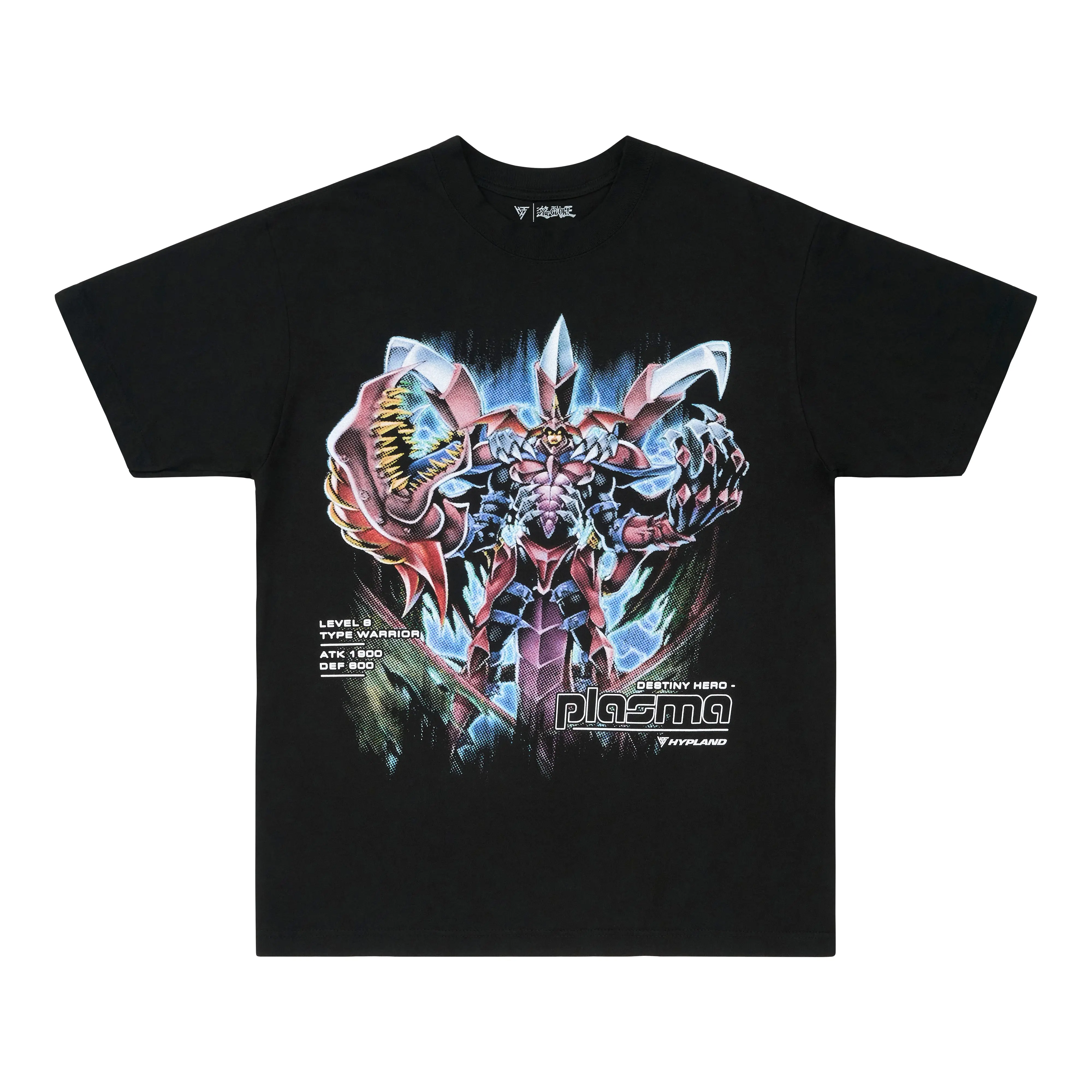 Women's Casual Jumbo Fit 100% Cotton Tshirt - Officially Licensed Yu-Gi-Oh Plasma Graphic Crew Neck Short Sleeve Loose-Fitting Top, True To Size, XXL