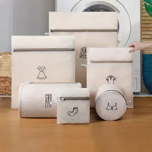 Anti-Deformation Mesh Lingerie Laundry Bag Double-Layer Protection for Washing Machines Bra Washing Bag Ideal for Machine Washing