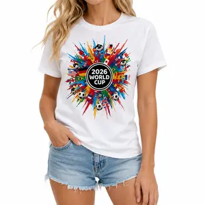 Celebration Soccer 2026 Tee for Men Women, International Football Fan Graphic T-Shirt, Colorful World Soccer Event Inspired Design, Unisex Casual Jersey Top