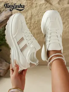 Comfortable Women's Sports Shoes Leather Upper Breathable Inner Lining Fits Foot Shape No Rubbing All Seasons Casual Style