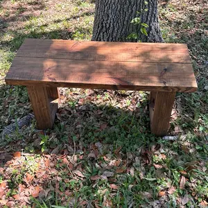 Handmade custom rustic bench for inside or outside use