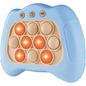 Pop The Target!Handheld Speed Push Game Machine: A Fun Multiplayer Game for Family.Sensory Fidget Toy Christmas Toys Gifts for 6 7 8 9 10 11 12 Years Old Kids Road Trip Car Games Light Blue