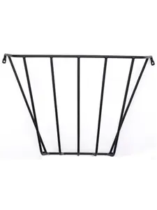 Wall Hay Rack, 25x27x10 in, 14.25 lbs Round Metal Home Organizer Storage Rack, Eliminates Animal Injury, Free of Harmful Parasites & Bacteria