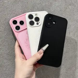 Premium new leather phone case for iPhone 17/16/15/14/13/12/11 Pro Max . Features a stylish full-coverage leather design .Custom-made for iPhone 17 series,  Drop Protection - Ideal for personal use and makes the perfect birthday gift for your partner