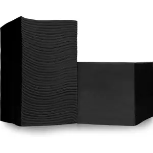 500 Pack Cocktail Napkins Paper - Quality 3-Ply Black Beverage Napkins - Restaurant, Event, Bar Napkins - Perfect Size Dessert Napkins - Party Napkins Bulk - Elegant Wedding Napkins Disposable