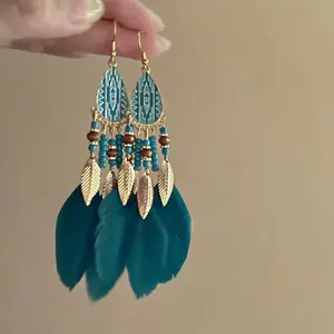 Blue Butterfly Enamel & Rhinestone Earrings, Artistic Fresh Style, Elegant Luxury Premium Ear Jewelry