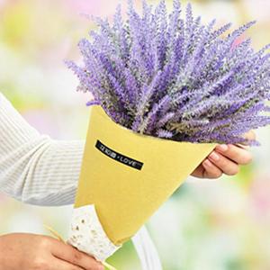 10 Bundles Artificial Lavender Fake Flowers Faux UV Resistant Plastic Plants for Home Wedding Kitchen Garden Patio Window Box Office Table Centerpieces Indoor Outdoor Decor #GLOBAL PICKS