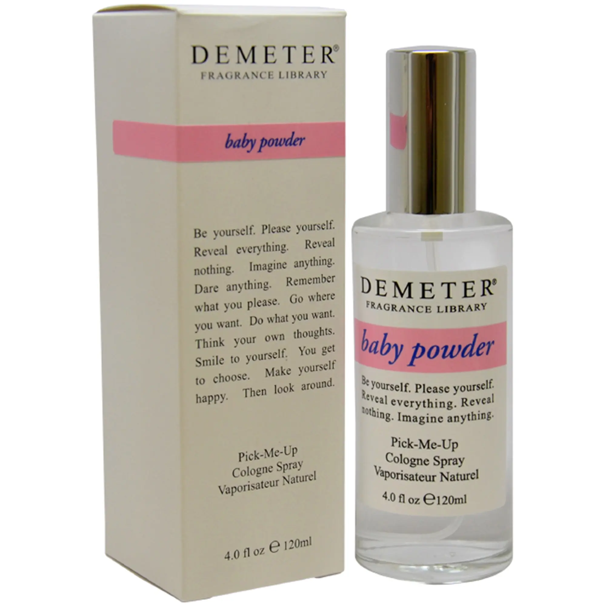 Demeter Baby Powder Unisex Fragrance Cologne Spray - 4oz, Light Fresh Aroma, Spray on Skin