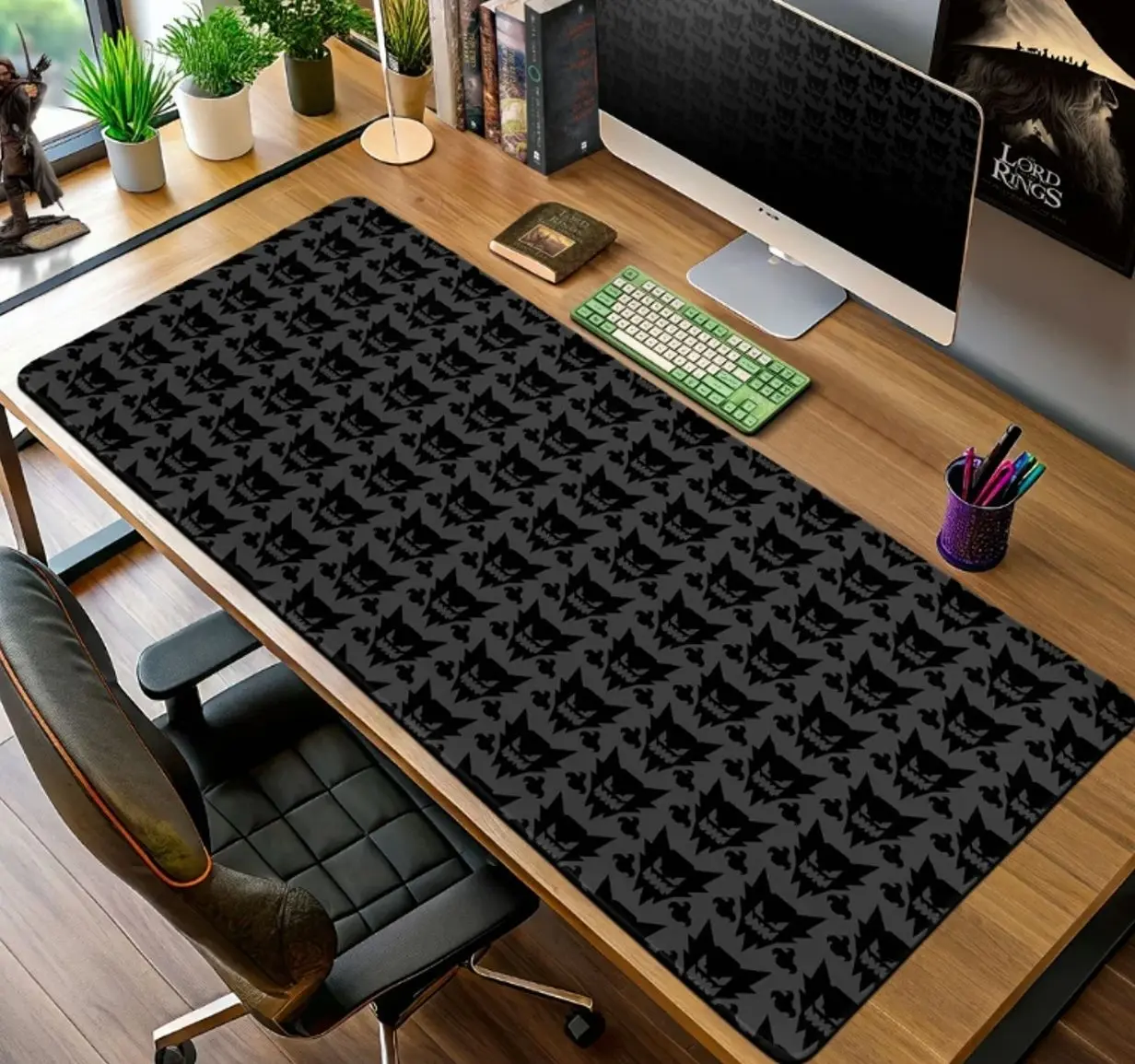 Gengar Mouse Pad, Shadow Pattern Anime Desk Mat