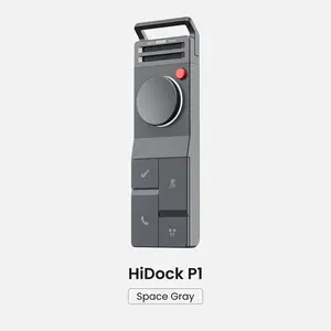 HiDock P1 AI Voice Recorder for Bluetooth Earphones, with Free AI Transcription & 3 Recording Modes for In-person & Online Meetings
