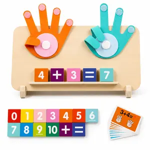 Multifunction Colorful Math Manipulatives Counting Blocks Set – Montessori Finger Counting Learning Toys for Kids | Educational Number Tools | Perfect Gift for Every Child