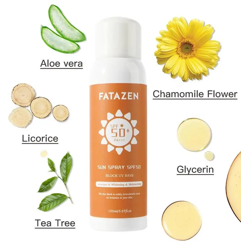 High Quality Sunscreen Spray Sun Spray Moisturizer Sun Spray Sun Block Spf 50 + Anti Sunburn Sun Screen Spf 50 Moisturizing pipette mineral sunscreen