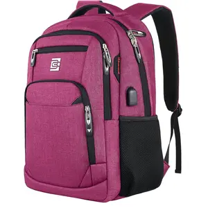 Bruno Cavalli Travel Backpack 17.3Inch, Laptop Backpack 15.6Inch #8689 with USB Charging Port Water-Resistant Business Backpack,  Weekend summerwins,campingessentials,campinggear,vacationoutfits,beachoutfits