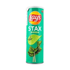 Lay's STAX Seaweed Flavor Chips 90g - Crispy Snack Delight