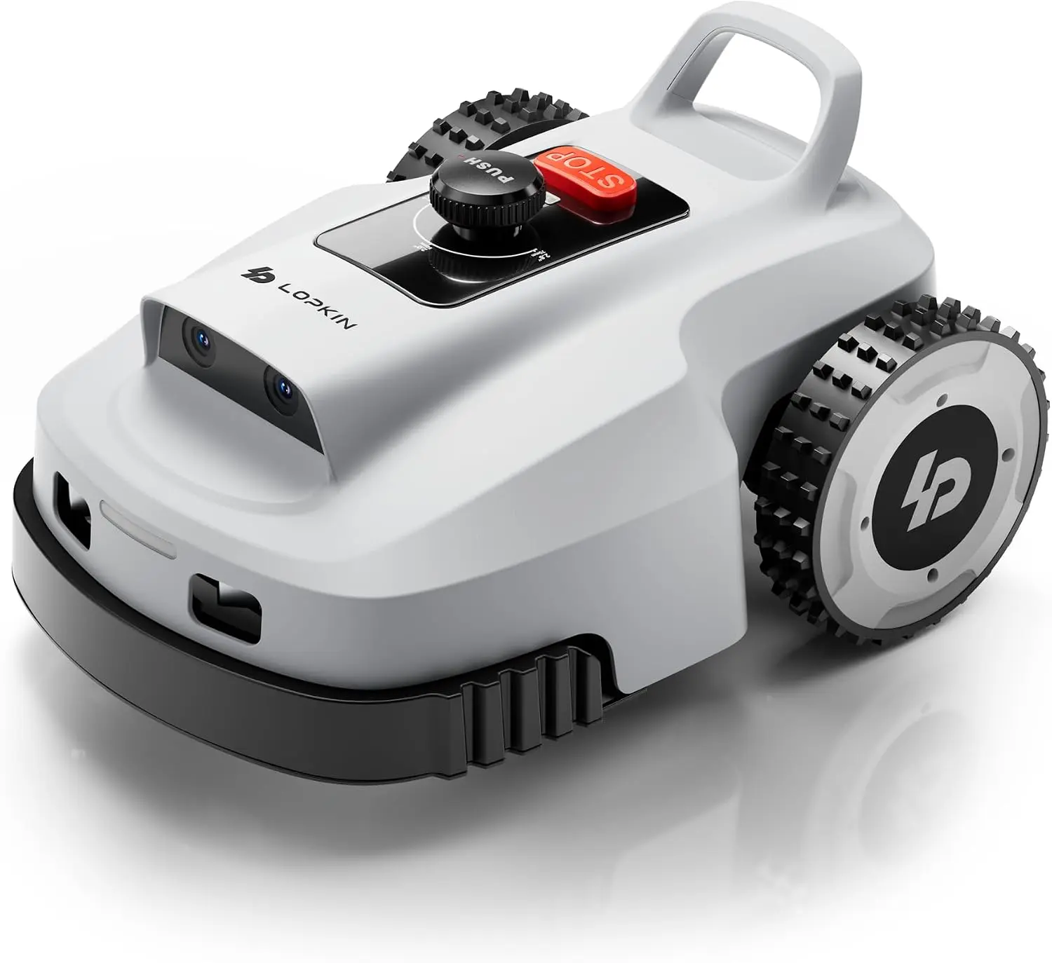 Robot Lawn Mower for 0.9 Acres, NetRTK + AI Vision Lawnmower Robot, Wi-Fi HaLow Connectivity, No Boundary Wire, AI Obstacle Avoidance, App Control, 60dB Quiet, Multi-Zone Management