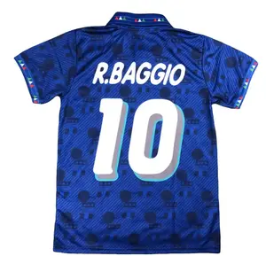 Italia / Italy #10 Camisa Replica de Futbol Retro, 1994 Baggio