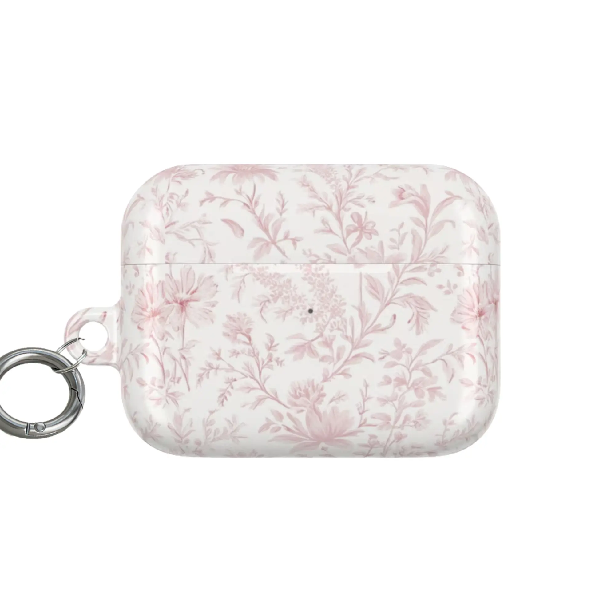 Pink Toile AirPod Case, Cute Botanical Airpods, Chinoiserie Floral Air Pods Cover,  gift