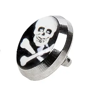 Skull Dermal Anchor Top - 316L Stainless Steel