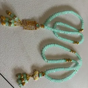 Mint green tasbih 100 pare