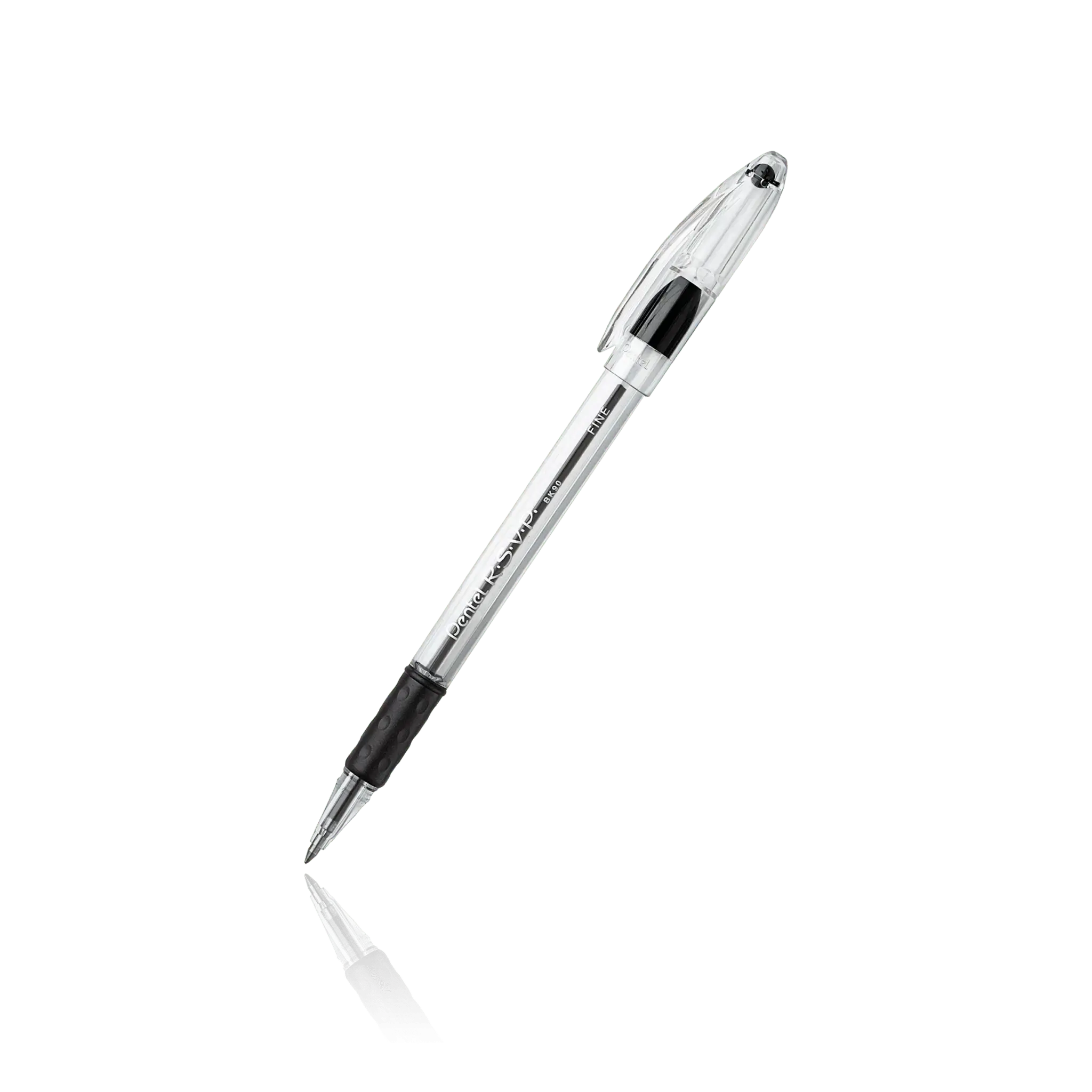 R.S.V.P. Fine Ballpoint Writing Pen - 0.7mm Point, Smooth-Writing Office Stationery, Writing Pens, Stainless Steel, Ergonomic, Well-Balanced Barrel