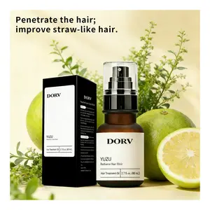 DORV Yuzu Glow Hair Serum 80ml with Yuzu Hyaluronic Acid for Radiant Shine Tames Frizz Lightweight Formula for Glass Hair