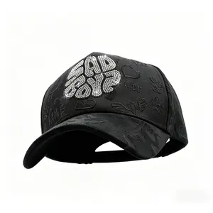 2026 Black Embroidered New York hip-hop style luxury baseball cap, fashionable hat, adjustable and multifunctional, made of high-quality fabric