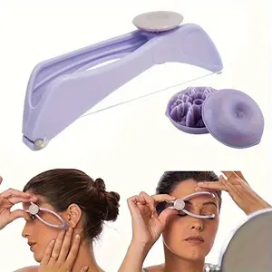 1pc Hypoallergenic Mini Facial Hair Remover, Spring Thread Hair Remover, Easy Cheek and Eyebrow Hair Removal, DIY Makeup Beauty Tool for Sensitive Skin