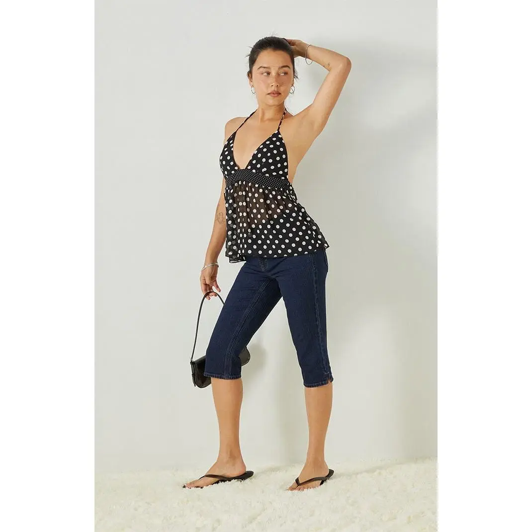 polka dot scarf top revolve - TikTok Shop