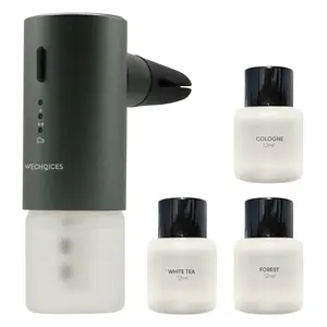 Smart Car Air Freshener Diffuser with Three Fragrances, Essential Oil Aromatherapy Diffuser - Easy Clip-On Design, Fits Most Car Vents – Silent, Refillable Car Air Freshener.