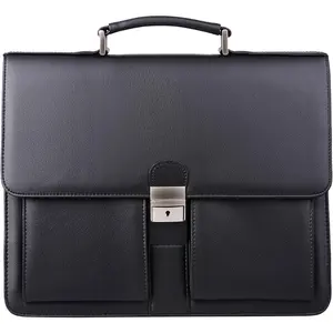 Mens  PU Leather Attache Briefcase Traditional Messenger Lawyer Bag, MBYX015