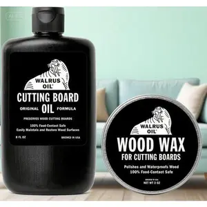 Natural Wood Care Oil & Wax Set - Food-Safe Finishing Kit for Kitchenware - Reusable Wood Conditioner for Cutting Boards, Bowls, Utensils - Non-Toxic, Plant-Based Formula - Hydrates & Protects Wood Surfaces Household effective cockroach control Portable A