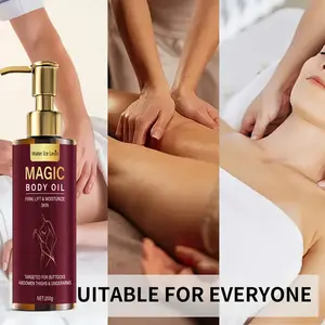 Body Oil - All-purpose Formula, Specifically for Hips and Thighs. Firming, Nourishing Massage Oil. Hydrating and Silky Smooth. Fast Absorption, Non-greasy. Improves Skin Elasticity and Softness