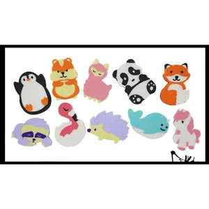 LAST CHANCE - LIMITED STOCK - Animal Mix Adorable Erasers - Novelty and Functional Adorable Eraser Novelty Treasure Prize, School Classroom Supply, Math Counters - Sorting - Party Favor