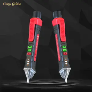 NJTY Non-Contact Voltage Tester, 12–100 V Electrical Test Pen, Battery-Required Circuit Breaker Finder, Professional Measuring Tool for Electricians