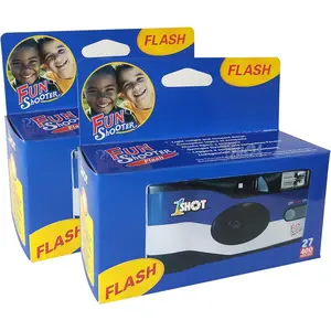 Disposable Camera - 35mm -Time-Use Camera - Single Use Camera with Flash - ASA/ISO 400 Color Film - 27 Exposures - Film Camera Disposable for Party, Wedding, Travel - 2-Pack