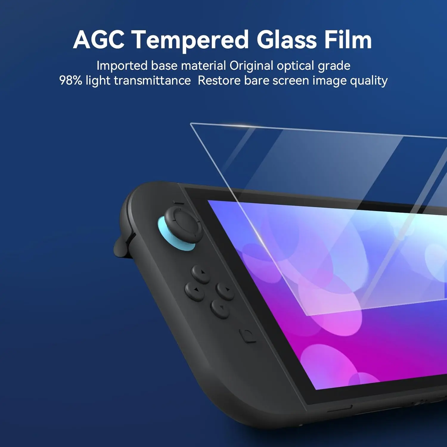 GeekShare Switch 2 Screen Protector,Dust-Free Alignment Frame,9H Tempered Film – Anti-Fingerprint, Bubble-Free, HD Clear,Anti-Scratch & Anti-Glare,Precise Cutouts, Auto-Installation (1 Pack)