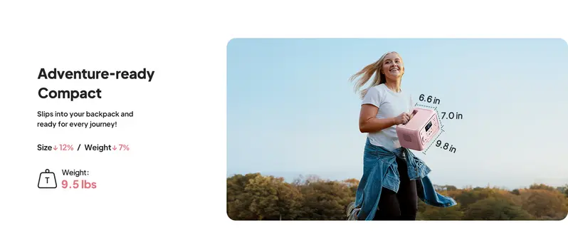 Product Introduction of BLUETTI Elite 30 V2 Portable Solar Generator 288Wh Battery 600W AC Output 9 Ports for Camping & Backup Power Station with Smart App & 10ms UPS 7