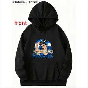 Nicaragua Nicaraguan Flag Long Sleeve Hoodie – Unisex and Comfortable