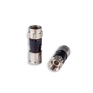 SatelliteSale Indoor/Outdoor Fittings Coaxial Connectors for RG-6 Coax Cables Pack of 10 Pcs