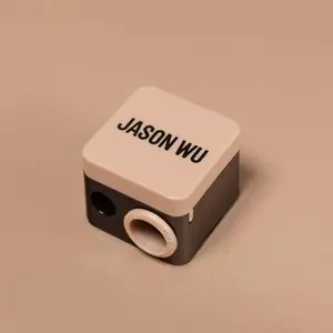 JASON WU BEAUTY Mr. Sharp Makeup Pencil Sharpener - Classic Design with Black Lid, Compact and Lightweight for Cosmetic Use