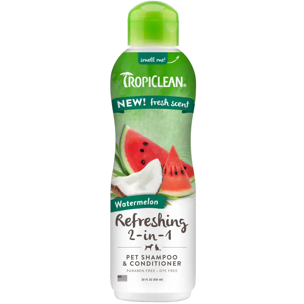 TropiClean Watermelon Refreshing 2-In-1 Pet Shampoo & Conditioner