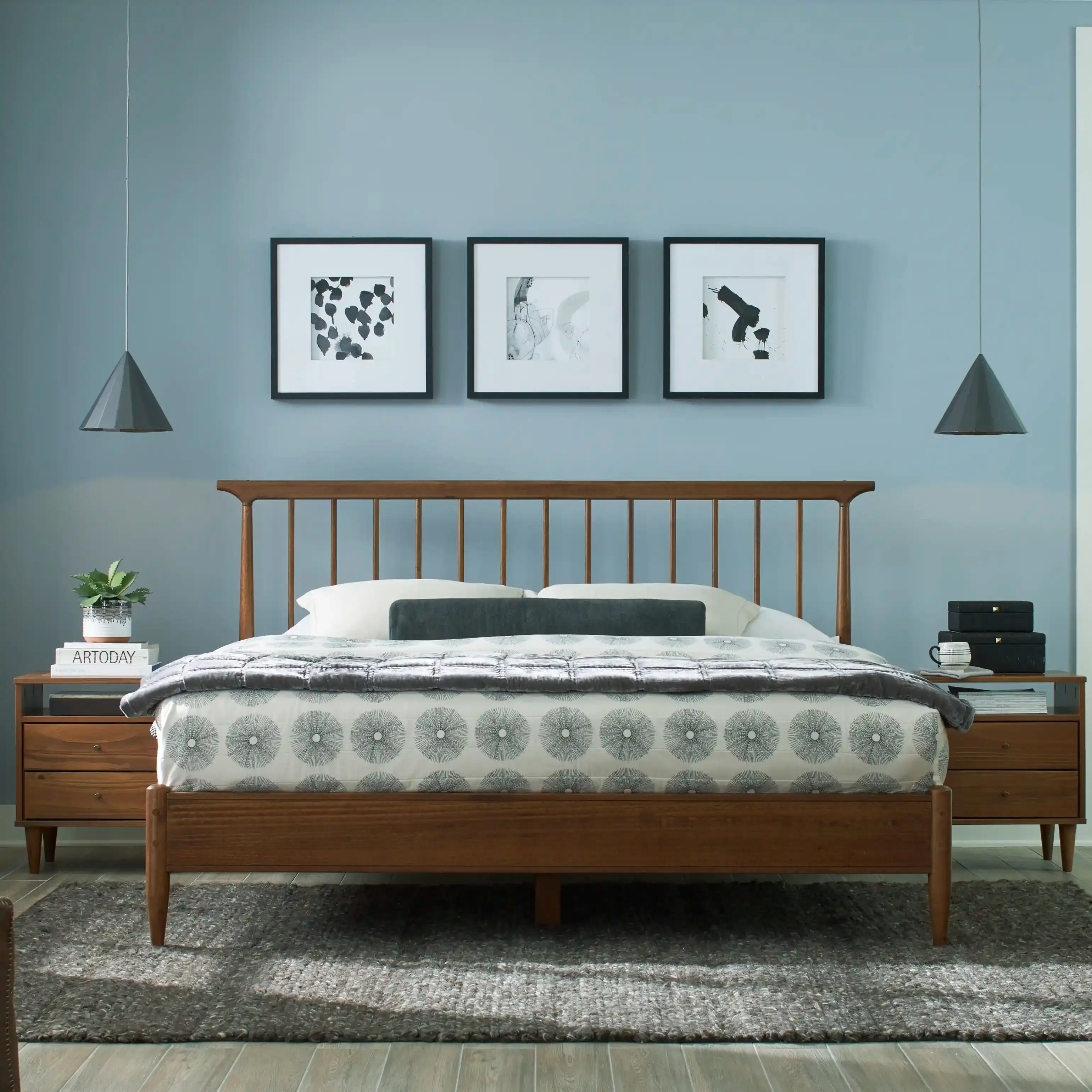 Mid Century Spindle Bed Mid Century Spindle Bed