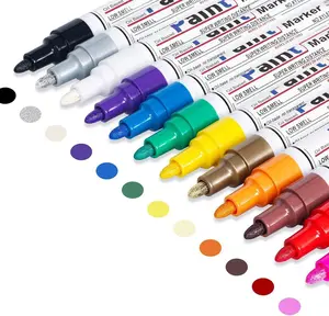 Oil Based  Pen, Permanent  Marker: Quick-Dry,  Marker Set of 12 for Rock Painting, Glass, Fabric, Ceramic, , Metal, Mug, Plastic, Stone, Christmas Art Craft Supplies Kit