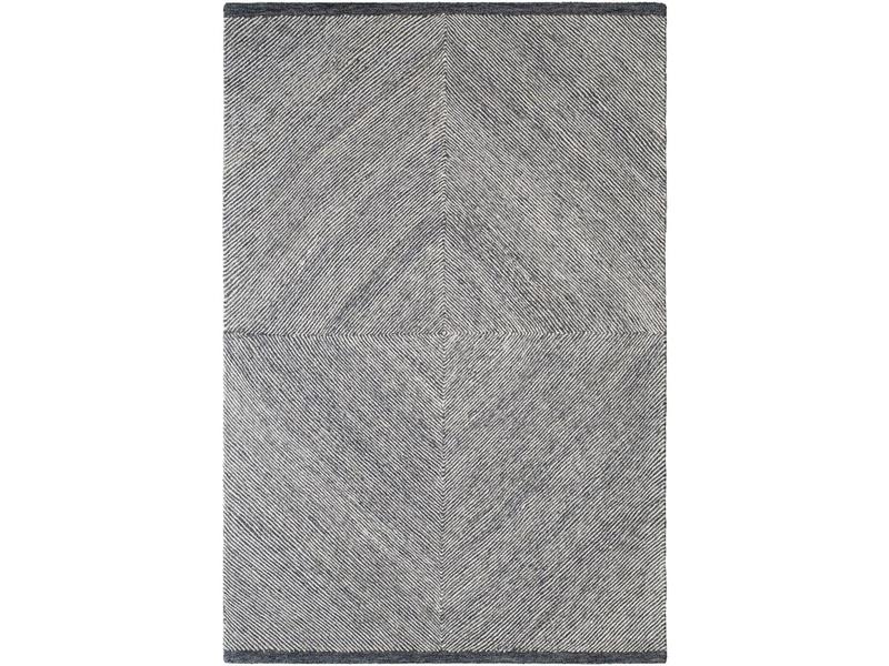 Livabliss GND2367-23 Hand-Tufted Wool Rectangular Area Rug, 2x3 ft Granada Cream & Black Handmade Floor Rug for Indoor Living Rooms Household Textile