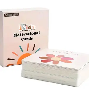 Children Motivational Cards with Journal Notebook and Pen/Pencils - Educational Toy for Kids