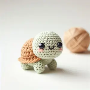 Tiny Turtle Crochet Pattern , Amigurumi Mini Sea Animal Crochet PDF Ebook , Beginners Tiny Small Crochet Kids Toy Pattern