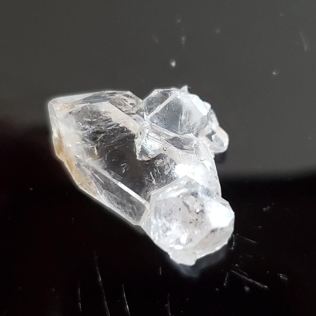 Herkimer Diamond 1x.5" 4g - Real Double-Terminated Quartz Crystal from New York, Not from Pakistan, Crystals from Dolomite Outcrops raw rock jewelry crystal ornament Natural Rough