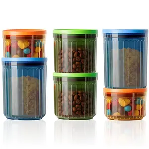 6-Pack Sealed Storage Cans in three sizes:2 10oz,2 17oz,2 24oz.Vacuum sealed,leak-proof and waterproof with BPA-free material.Ideal for desk organization, perfect tostoring snacks office supplies.