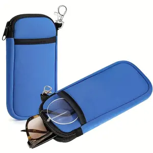 Portable Eyeglass Case for Glasses, Phones, Earbuds, and Cards, Ideal Gift for Mother's Day, Father's Day and Christmas, Portable Sunglasses Organizer