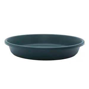The HC Companies Classic 12 Inch Round Plant Pot Saucer Drip Tray, Evergreen